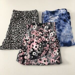 Jogger Pajama Pants LARGE Pockets Floral /Tie-dye /Animal Print Secret Treasures